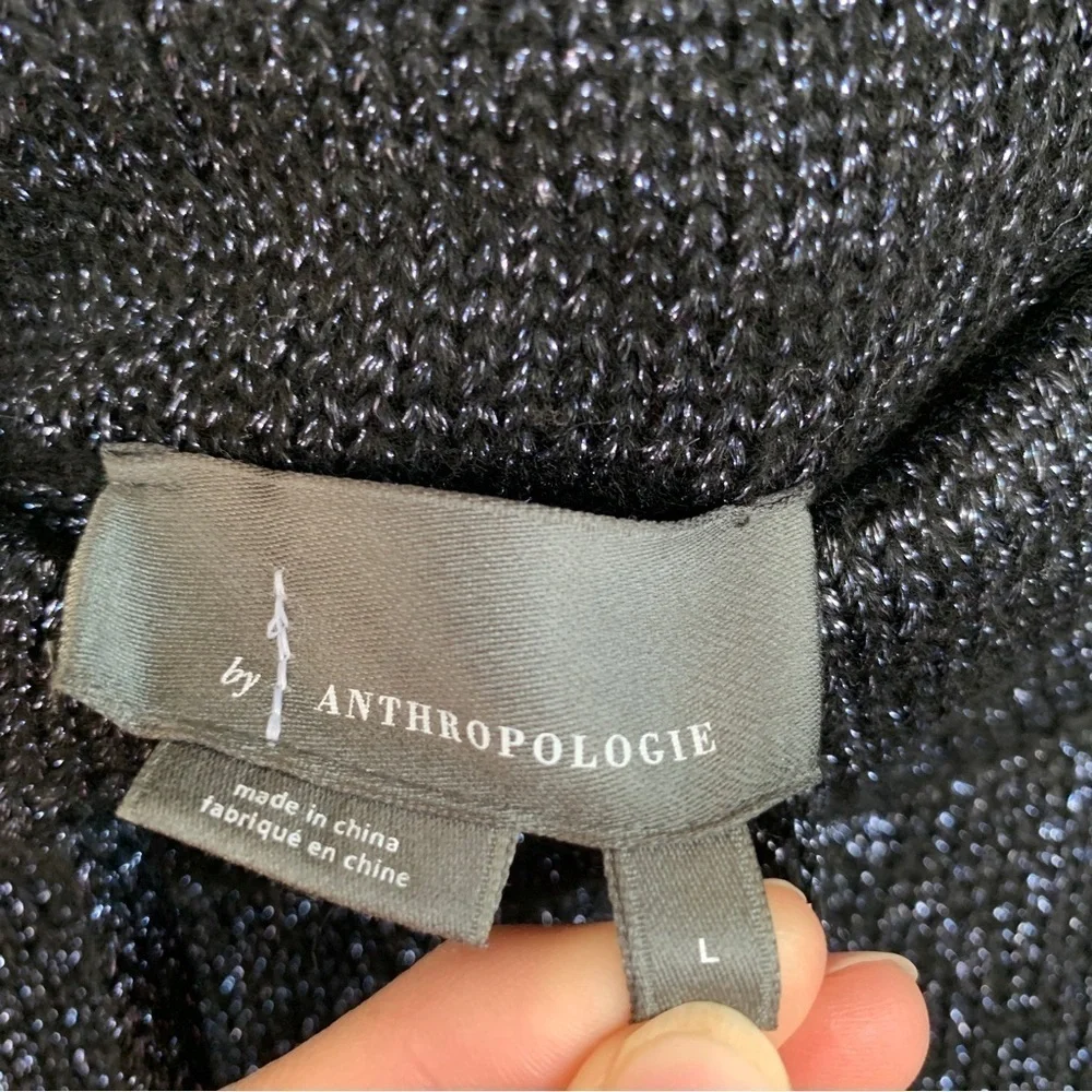 Anthropologie Toulouse Navy Shimmer Knit Pants‎ Size L